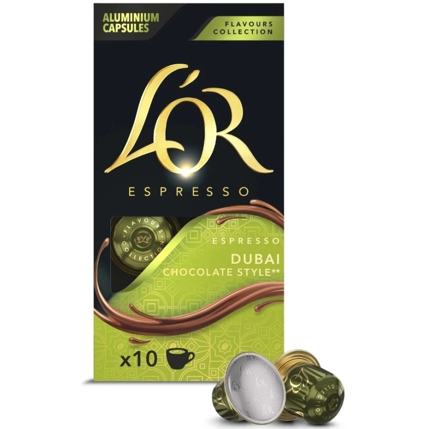 Kafijas kapsulas L'OR Dubai Chocolate, 10 gab.
