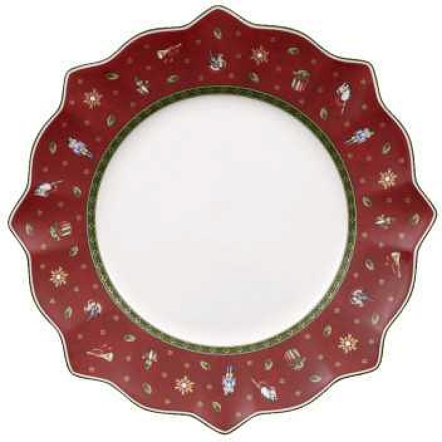 Dinner plate Villeroy & Boch Toy's Delight Raudona, 28.4 cm