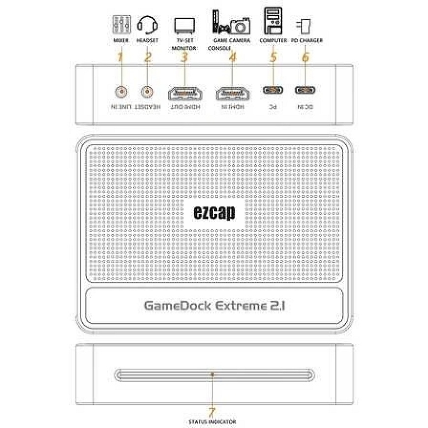 Устройство захвата видео 8K60 4K144 HDMI EZCAP364 – 3