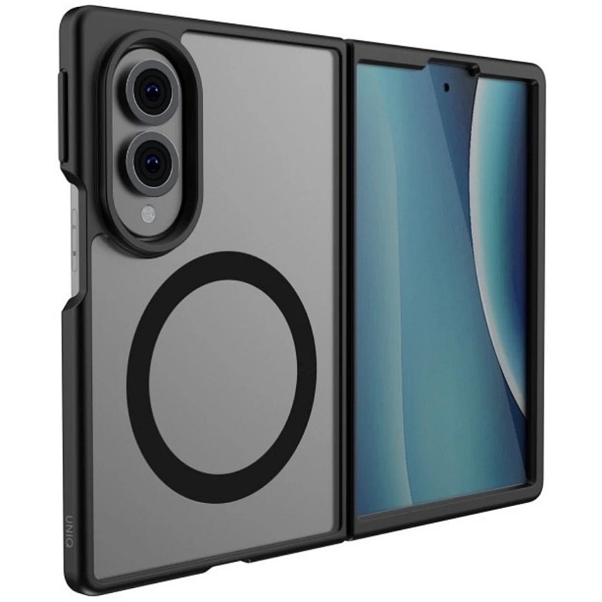 Dėklas UNIQ Veren AF, skirtas Samsung Galaxy Z Fold8, su Magclick belaidžiu įkrovimu, juodos spalvos – 3