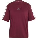 Adidas Essentials 3-Stripes Boyfriend Sieviešu T-krekls bordo KF6287 (L) Adidas Essentials 3-Stripes Boyfriend Sieviešu T-krekls bordo KF6287 (L)