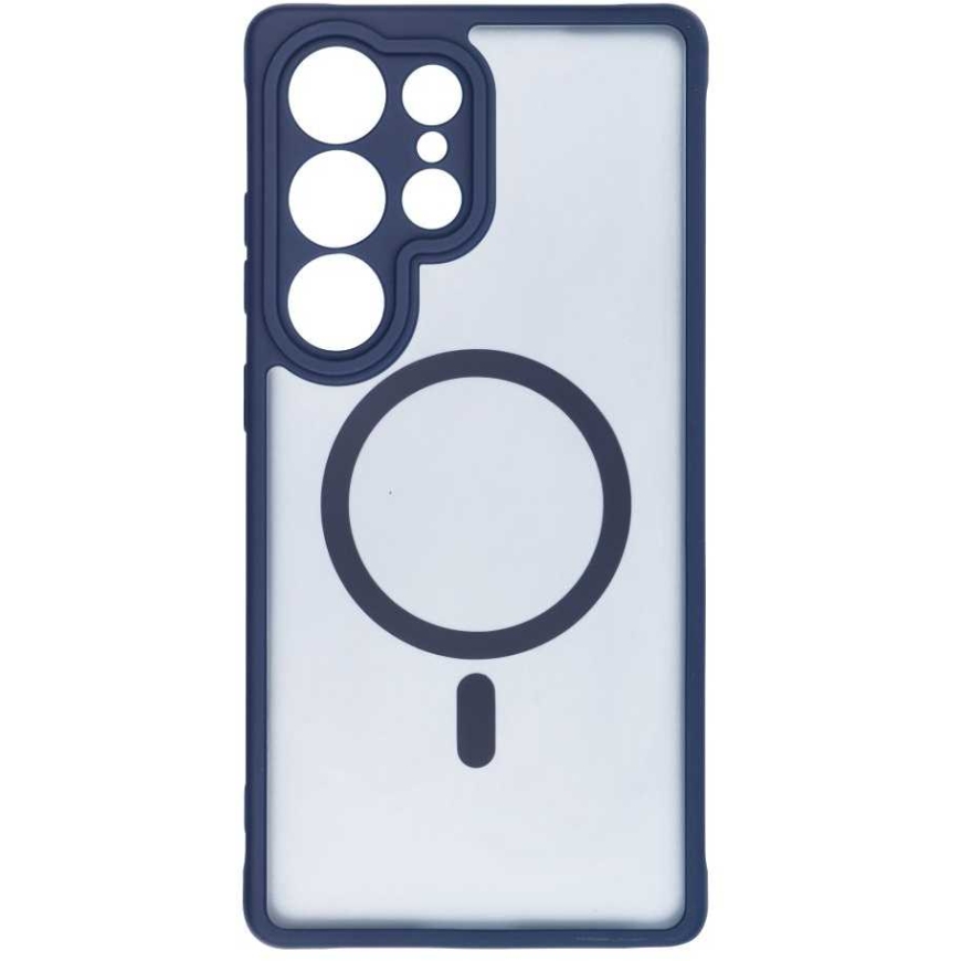 Oem FULL MATTE MAG COVER case compatible with MagSafe for Samsung Galaxy S25 blue color