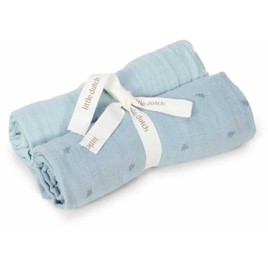 Little Dutch harsokankaat 70x70cm Pure Denim Sininen