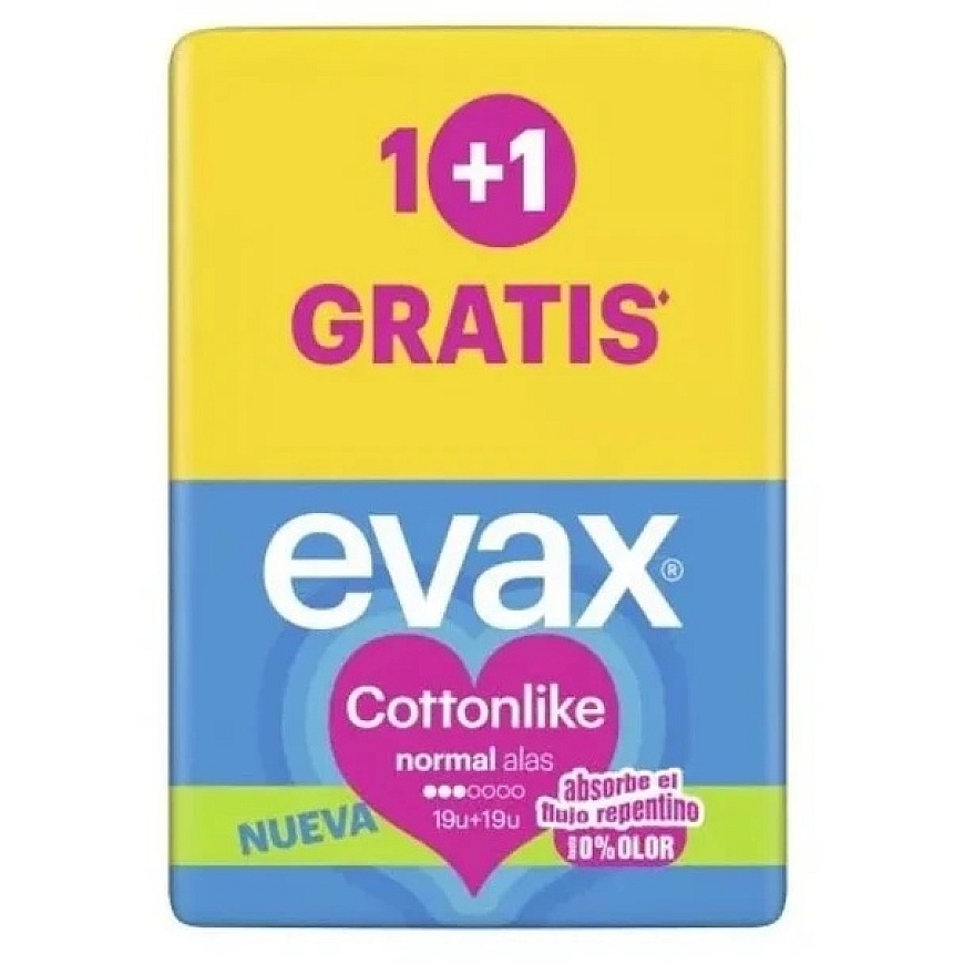 Evax Cottonlike Normal Pads 19 Units
