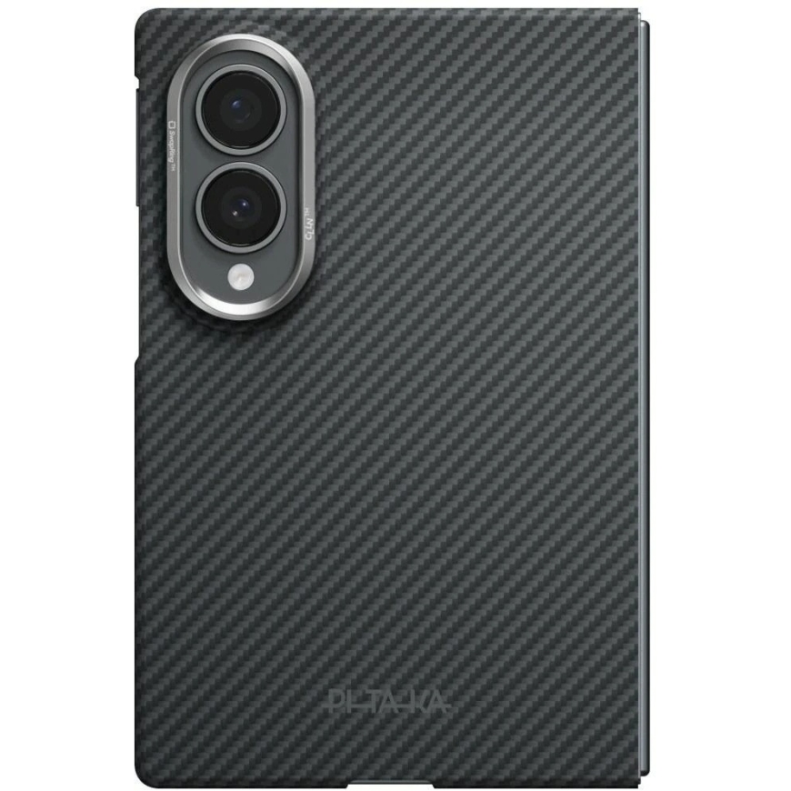 PITAKA Edge -kotelo Samsung Galaxy Z Fold8:lle, musta-harmaa väri – 3