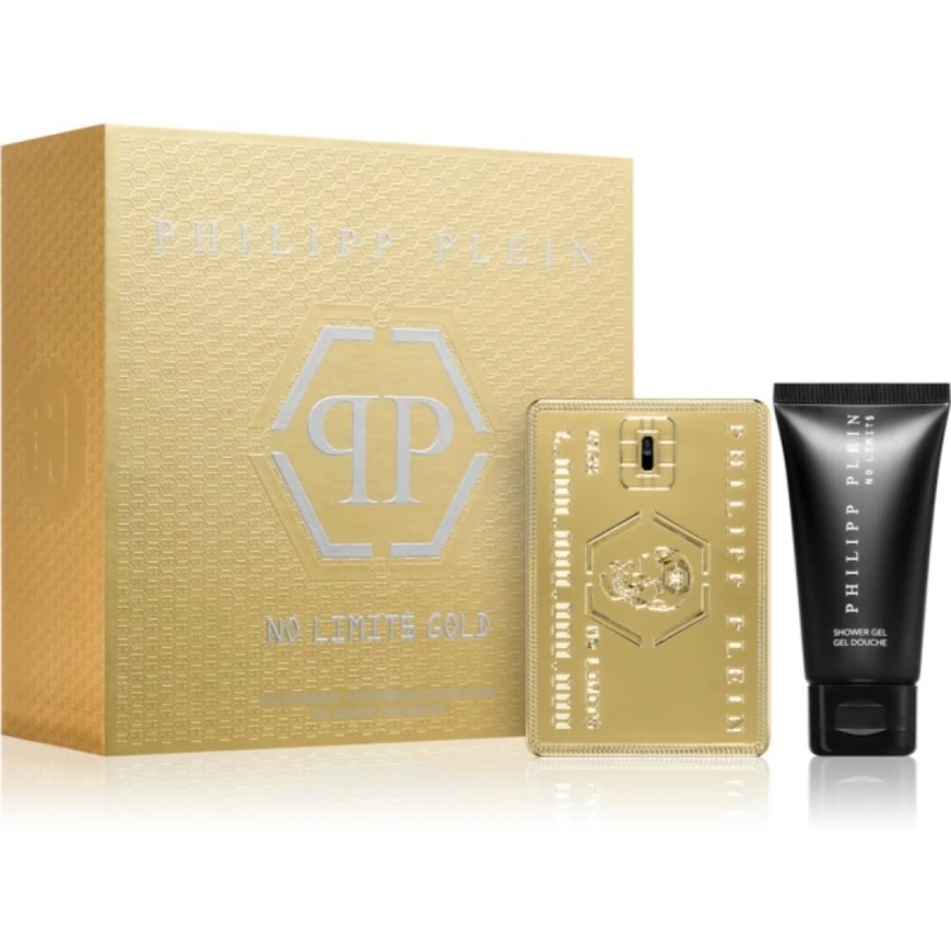 Philipp Plein No Limit$ Gold rinkinys vyrams (EDP, 50 ml + dušo želė, 50 ml) – 4