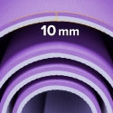 Yoga, Pilates, Fitness Mat, 200x115 cm, 1 cm thick, TPE material, purple, REBEL ACTIVE Yoga, Pilates, Fitness Mat, 200x115 cm, 1 cm thick, TPE material, purple, REBEL ACTIVE