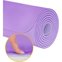 Joga, pilatesa, fitnesa paklājs, 200x115 cm, 1 cm biezs, TPE materiāls, violets, REBEL ACTIVE Joga, pilatesa, fitnesa paklājs, 200x115 cm, 1 cm biezs, TPE materiāls, violets, REBEL ACTIVE