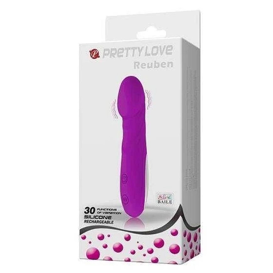 „Pretty Love Slim Classic“ universaalne vibraator, 30 režiimi, 14 cm