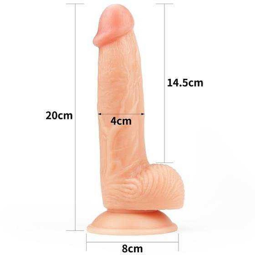 "Lovetoy" biezs dilds ar piesūcekli, 20 cm izmērs – 3