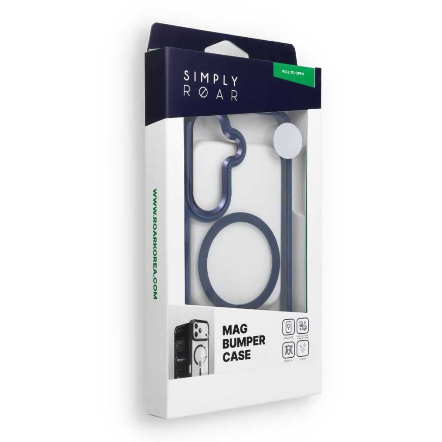 Dėklas ROAR futerał MAG BUMPER kompatybilny su MagSafe do SAMSUNG S26 Plus mėlyna – 4