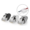 RJ45 jungtis CAT7 FTP vienakabelių/daugiakabelių jungimui (10 vnt.) CCBW89390GY (5412810336388)