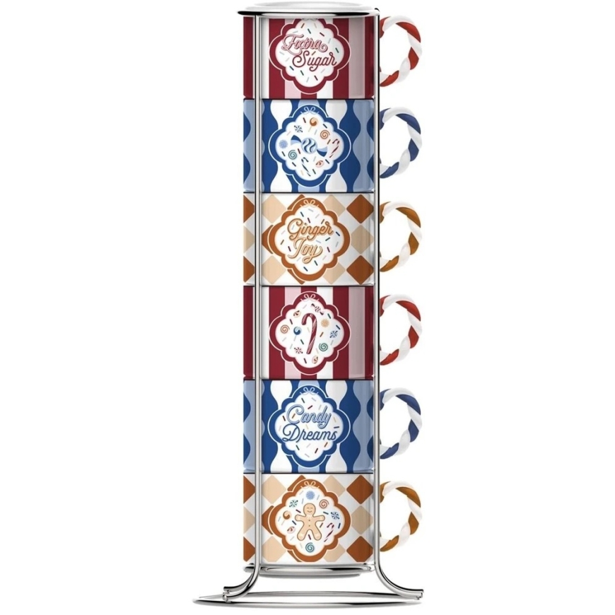 Bialetti Candyland Do Espresso 6 kpl x 60 ml sininen