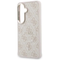Чехол Guess из искусственной кожи с магнитной застежкой и золотой рамкой для Samsung Galaxy S26+ розового цвета
