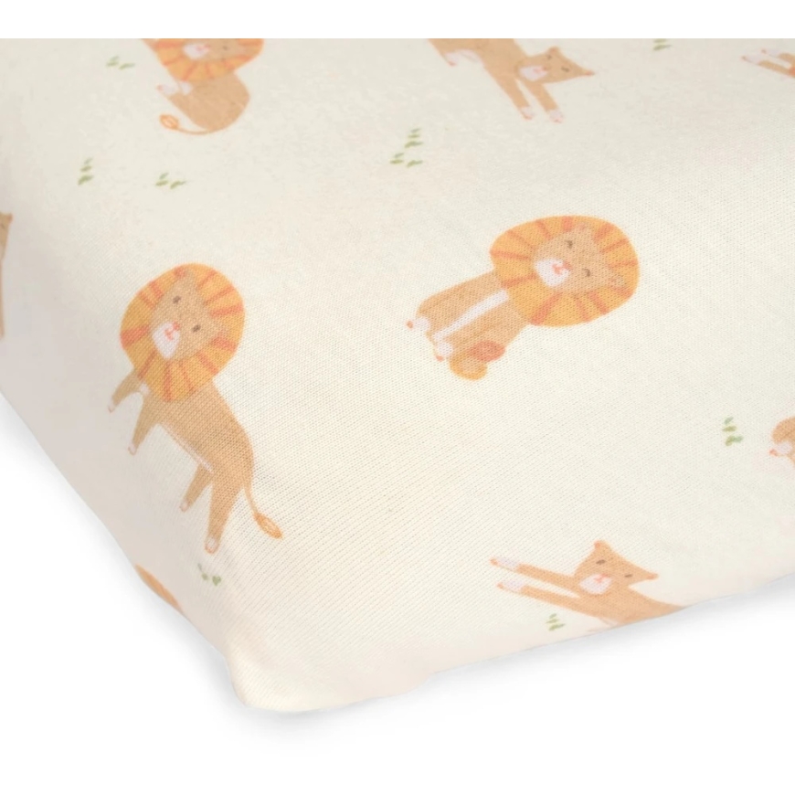 Little Dutch Fitted Cot Sheet `Safari Leo´ 60 x 120 cm – 2