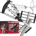 Retoo RTO antenos antžeminei televizijai DVBT2 stipri kryptinė lauko kombinuota MUX8 4K LTE ER1240 Retoo RTO antenos antžeminei televizijai DVBT2 stipri kryptinė lauko kombinuota MUX8 4K LTE ER1240