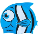 Lasten silikoninen uimalakki Crowell Nemo Jr Sininen