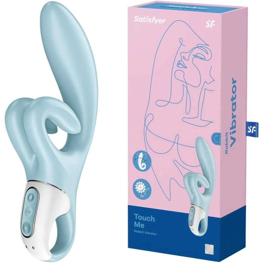 Satisfyer Touch Me zuikio vibratorius Mėlyna – 5
