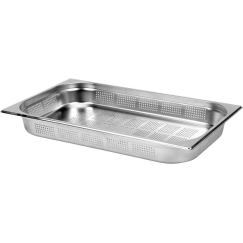 Yato Toya Sa Poland Perforated gastronorm container GN 1/1 | 530 × 325 × 65 mm | stainless steel | 8.5 l (YG-00342)