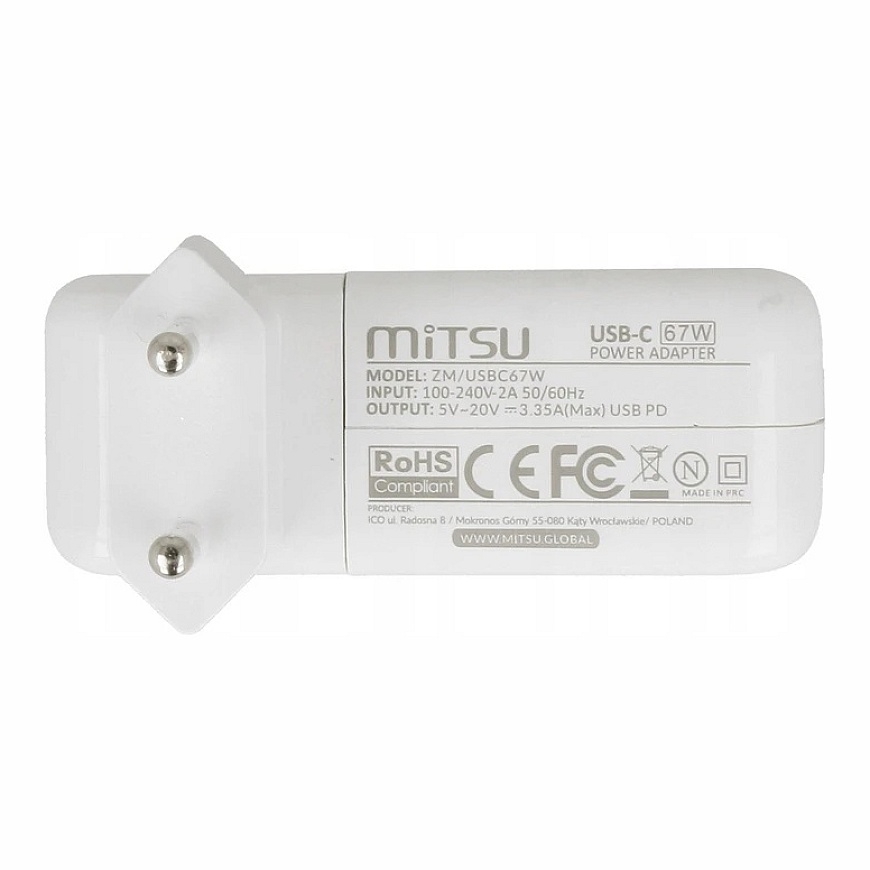 Mitsu 67 W USB-C Laturi Valkoinen (ZM/USBC67W) – 2
