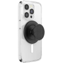 PopSockets Apaļš alumīnija trīsstūris ar knurl Grip MagSafe telefona turētājs un statīvs, melns PopSockets Apaļš alumīnija trīsstūris ar knurl Grip MagSafe telefona turētājs un statīvs, melns