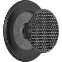 PopSockets Round Aluminum Triangle Knurl Grip MagSafe phone holder and stand, black PopSockets Round Aluminum Triangle Knurl Grip MagSafe phone holder and stand, black