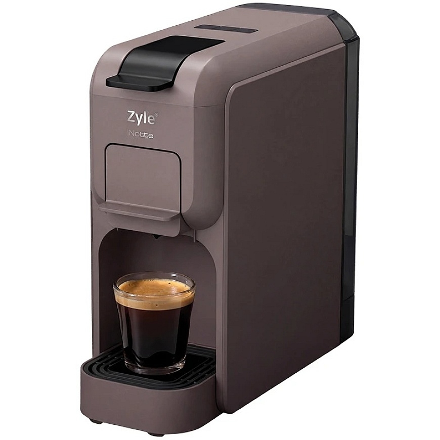 Zyle Notte 3 in 1 Capsule Coffee Maker, ZY670BR, 1350W, brown color