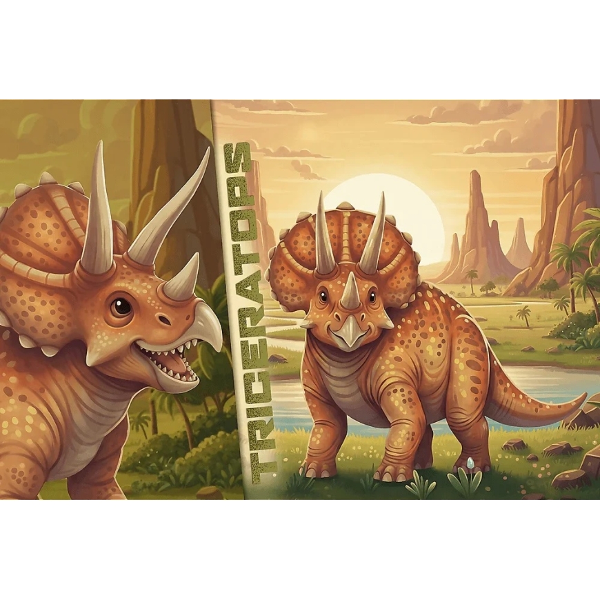 Trefl Puzle 100 gab. - Triceratops – 2