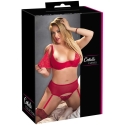 Cottelli Curves комплект бюстгальтера красный 95E/2XL Cottelli Curves комплект бюстгальтера красный 95E/2XL