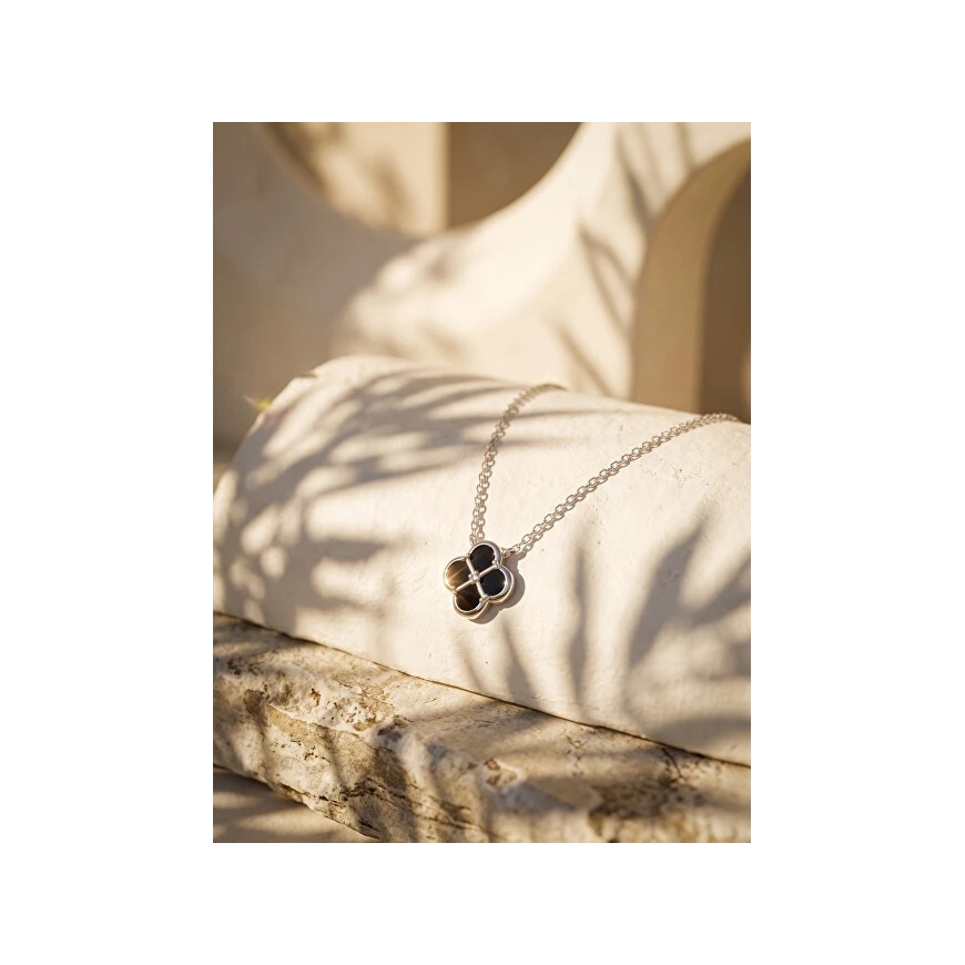 Brilio Silver Charming sidabrinis pakabukas Juodas Clover NCL222WBC – 3