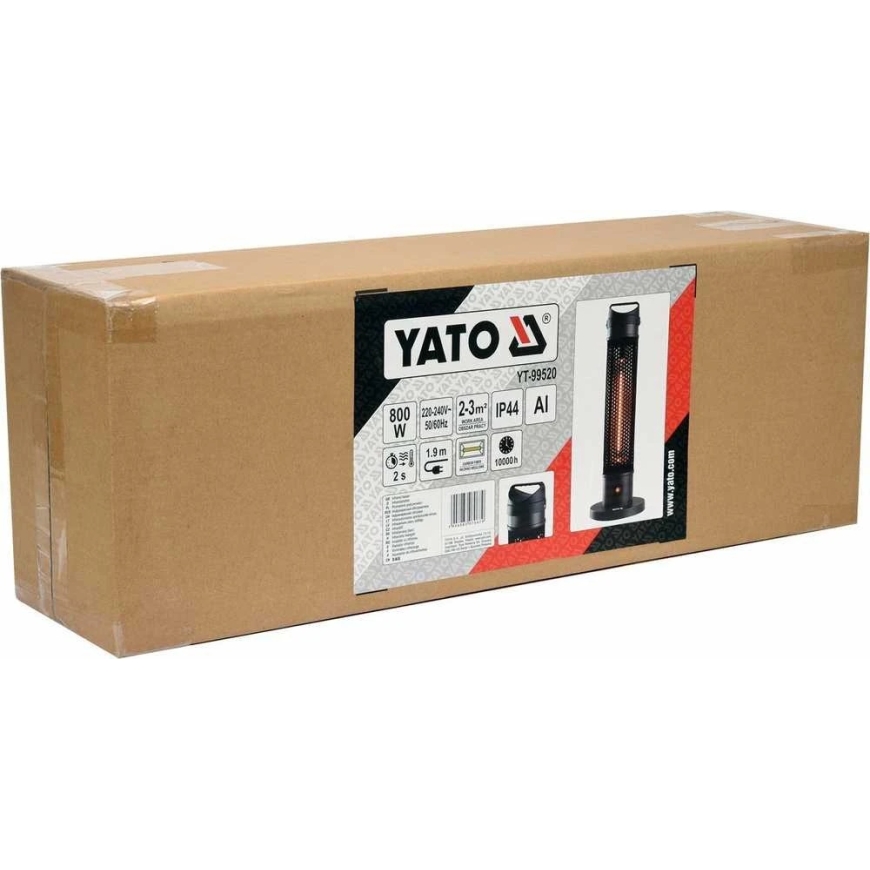 Yato Toya Sa Poland Infrasarkanais sildītājs | mobilais | 800W | ar tālvadību (YT-99520) – 2
