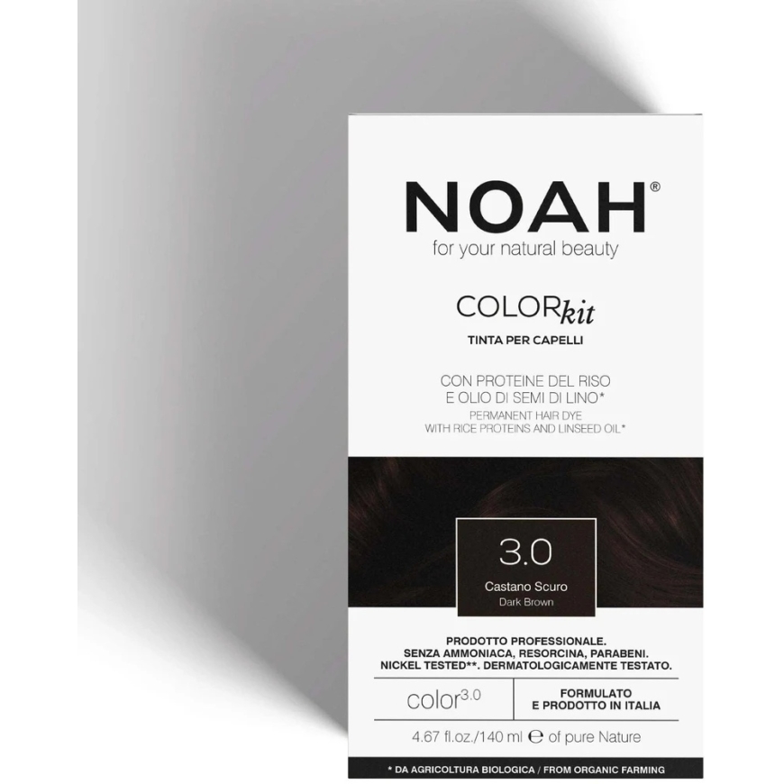 Noah Pysyvä Hiusväri 3.0 Tummanruskea Pitkäkestoiset hiusvärit, 140 ml – 4