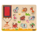 Woodyland Puzzle Stamp "African Animals" Woodyland Puzzle Stamp "African Animals"