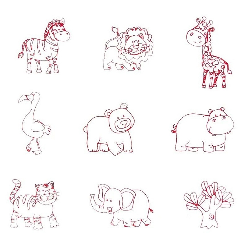 Woodyland Puzzle Stamp "African Animals" – 5