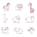 Woodyland Puzzle Stamp "African Animals" Woodyland Puzzle Stamp "African Animals"