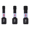 Bosch Screwdriver Bits 3pcs T20/25/30 Impact, L 25 Bosch Screwdriver Bits 3pcs T20/25/30 Impact, L 25