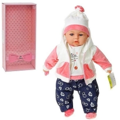 Кукла Adar Baby Doll 45 см в зимней одежде, говорящая и поющая по-польски 567832-572119