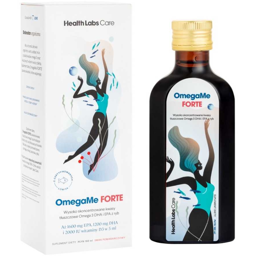 Healthlabs OmegaMe Forte šķidrais uztura bagātinātājs 160ml