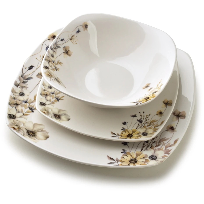 Affek Design LEA PRIME 18-osainen päivällispalvelu, kulho 500 ml, 16,5 cm / 18 cm / 24 cm
