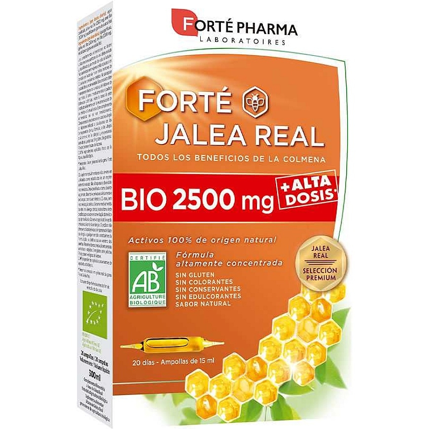 "Forté Pharma" mehiläispöly Bio 2500mg 20 ampullia – 2