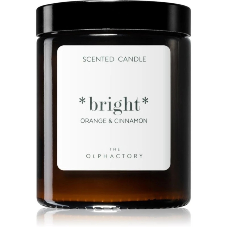 The Olphactory Bright oranžinė ir cinamono kvapo žvakė, 135 g