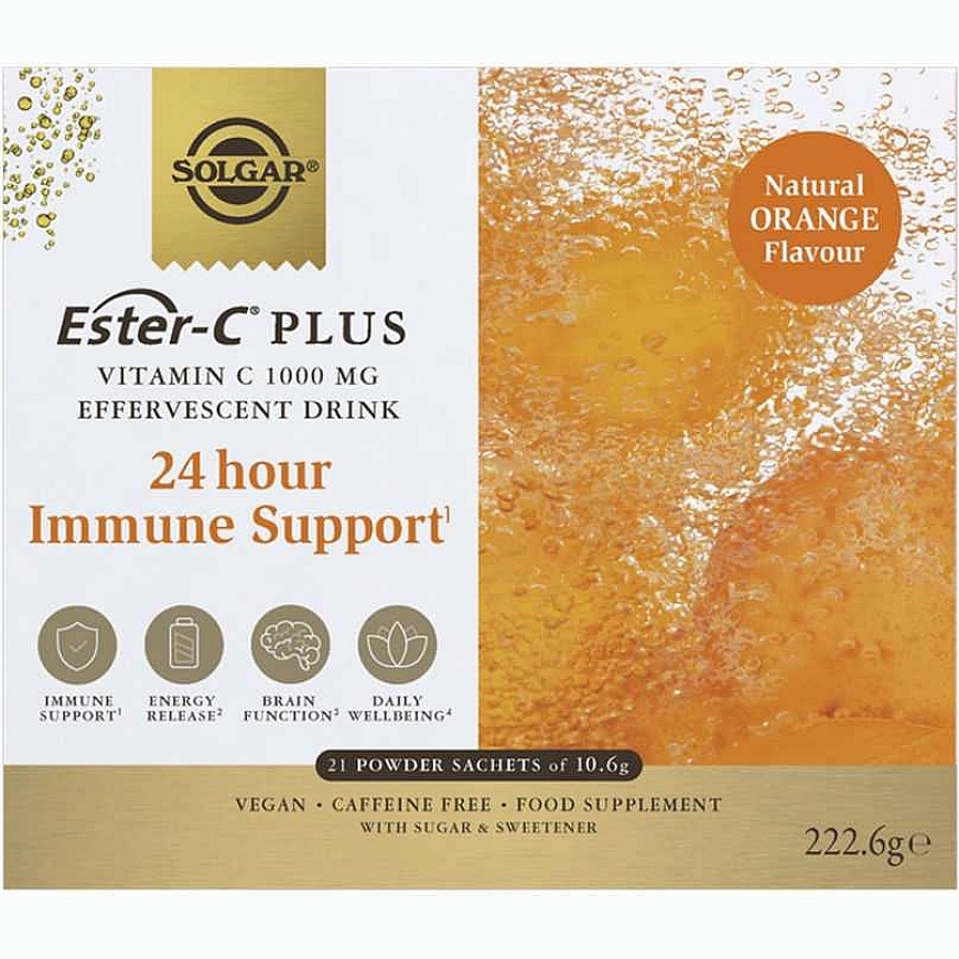 Solgar Ester-C Plus C vitamīna Šņogāmais Pulveris 21 vienība