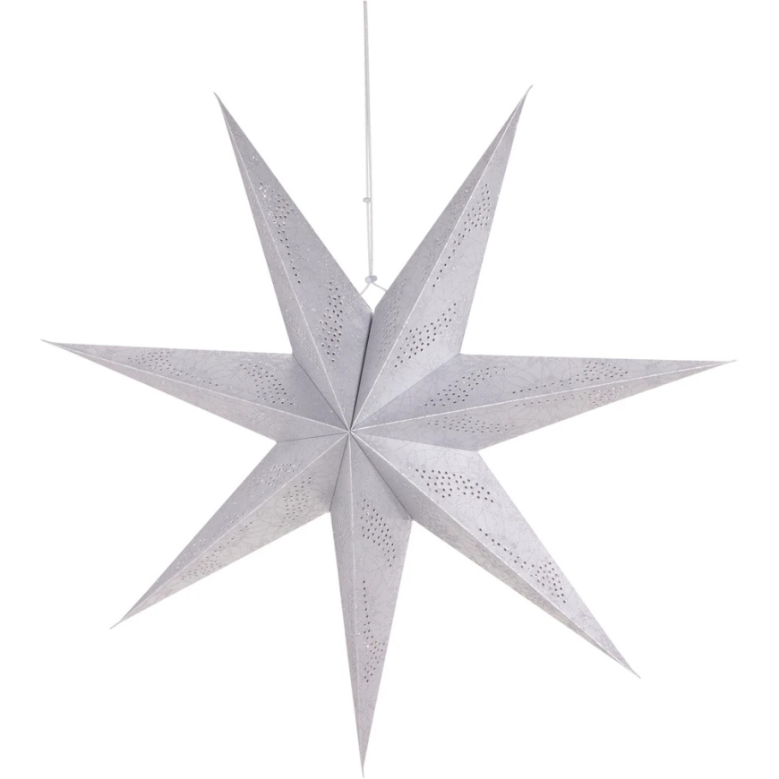 Joululahjat KORISTEBEDELI PAPERITÄHTI 60CM HOPEA