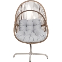 Home4You Dorian-tuoli kääntyvällä mekanismilla, 89x95xH154 cm, vaaleanruskea Home4You Dorian-tuoli kääntyvällä mekanismilla, 89x95xH154 cm, vaaleanruskea
