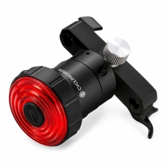 Smart USB Rechargeable Bike Tail Light with Brake Sensor, 7 Lighting Modes, IPX5 Waterproof, Aluminum Bicycle Rear Light, Seat R