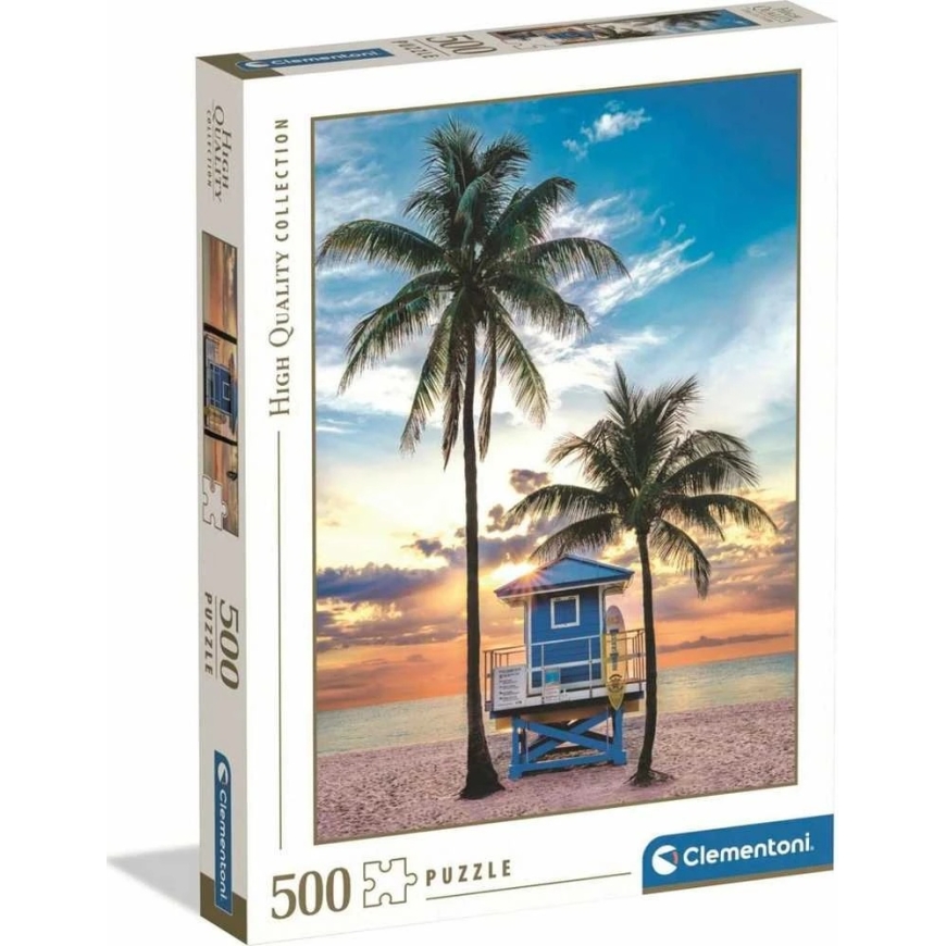Clementoni Пазл 500 шт. - Пляж Майами, Флорида – 2