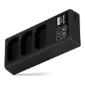 Charger - Newell CD-USB-C Three Channel Charger for Canon LP-E6 Batteries USB-C, Micro USB, Black