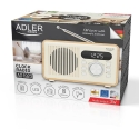 Радио с часами, Bluetooth, MP3, USB ADLER AD-1923 Радио с часами, Bluetooth, MP3, USB ADLER AD-1923