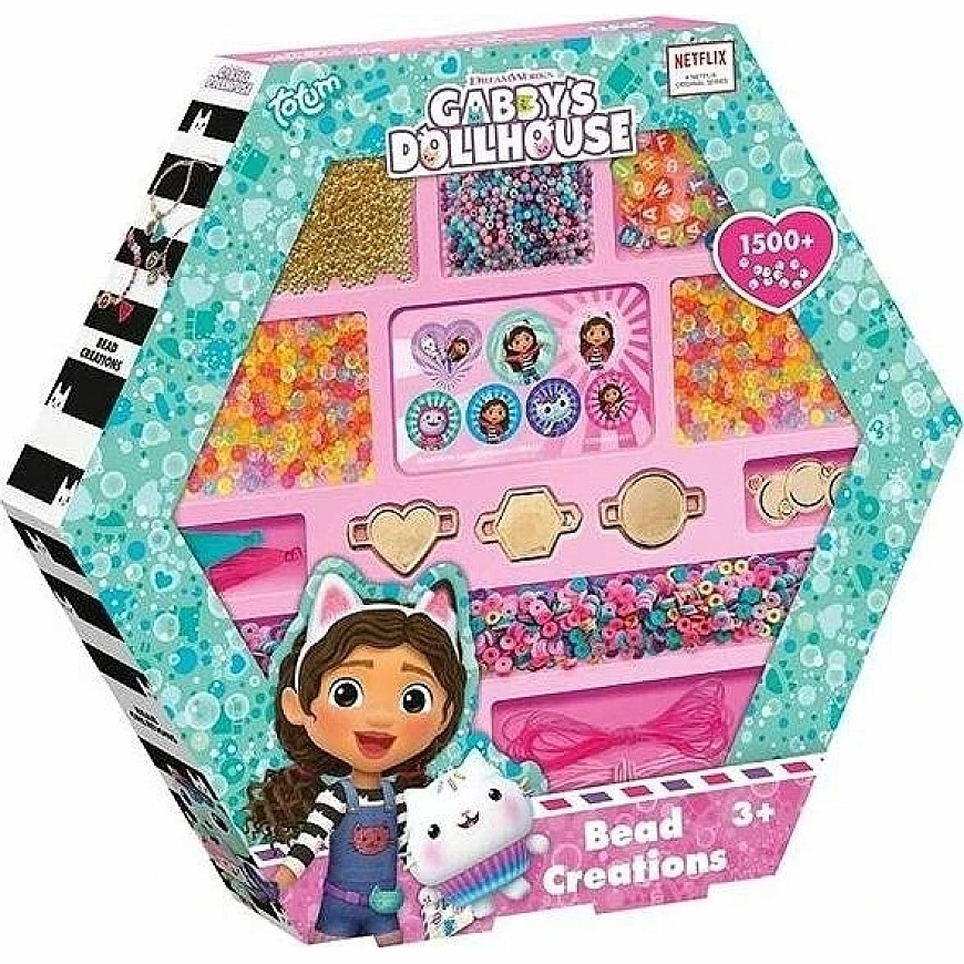 TOTUM GABBY'S DOLLHOUSE kūrybinis rinkinys Bead Creations, 420946
