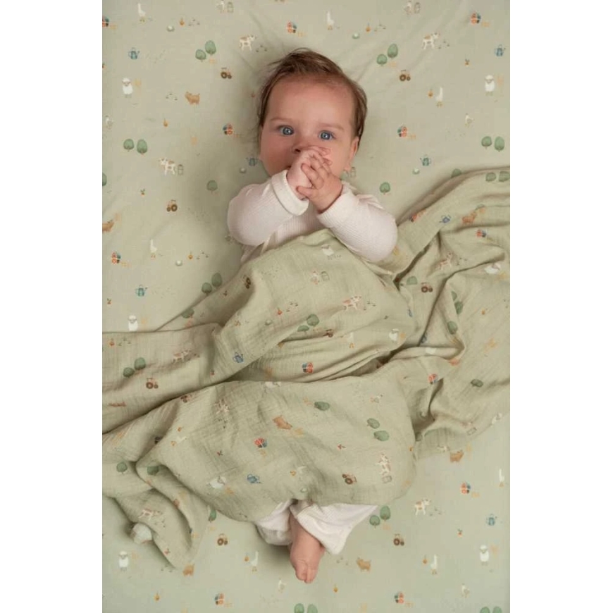 Little Dutch paklodė su guma 70x140/150 cm Little Farm TE10514022 – 2
